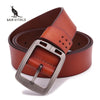 100% cowhide genuine leather belts for men male pin buckle jeans cowboy Mens Belts Luxury Leather Designer High Quality