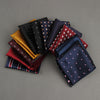 Mantieqingway Polka Dots Striped Handkerchief Wedding Polyester Printed Hanky Men's Fashion Business Pocket Square Towel 23*23CM