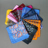 Wedding Party Handkerchiefs Business Polyester Silk Flower & Paisley Pocket Square 34cm Big Hanky Accessories Pocket Towel