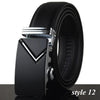 COWATHER Men cow genuine leather belts for men two colors high quality Automatic Extra large