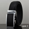 COWATHER Men cow genuine leather belts for men two colors high quality Automatic Extra large