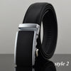 COWATHER Men cow genuine leather belts for men two colors high quality Automatic Extra large