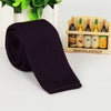 5.5 cm knit tie skinny knitted necktie narrow slim gravatas mens wool ties knitting tape yarn designers