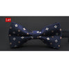 tuxedo bow tie men red and black tartan groom groomsmen wedding party colorful striped butterfly