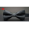 tuxedo bow tie men red and black tartan groom groomsmen wedding party colorful striped butterfly