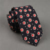 100% cotton skinny 6 cm floral necktie high fashion plaid ties for men slim cotton cravat neckties