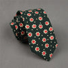 100% cotton skinny 6 cm floral necktie high fashion plaid ties for men slim cotton cravat neckties