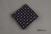 Mantieqingway Polka Dots Striped Handkerchief Wedding Polyester Printed Hanky Men's Fashion Business Pocket Square Towel 23*23CM