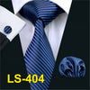 Mens Tie Black Paisley 100% Silk Classic Barry.Wang Tie Hanky Cufflinks Set For Men Formal Wedding Party Groom Hot Sell