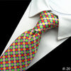 100% Silk Men Tie 8cm Plaid Paisley Neck Ties for Men Necktie Classic Wear Business Wedding Tie Party