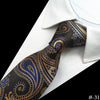 100% Silk Men Tie 8cm Plaid Paisley Neck Ties for Men Necktie Classic Wear Business Wedding Tie Party