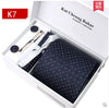 Wide Jacquard woven Ties Hanky Cufflink set for men Formal Wedding Party Groom