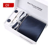 Wide Jacquard woven Ties Hanky Cufflink set for men Formal Wedding Party Groom
