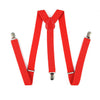 Braces Men Suspenders Jeans Pants Trouser with Clip-on Braces Elastic Suspenders Black White Clothing Accessories