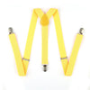 Braces Men Suspenders Jeans Pants Trouser with Clip-on Braces Elastic Suspenders Black White Clothing Accessories