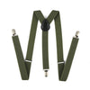 Braces Men Suspenders Jeans Pants Trouser with Clip-on Braces Elastic Suspenders Black White Clothing Accessories