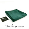 Fashion Men Polyester Striped Pocket Square Hankerchief Hanky Plain Solid Color Wedding Party accessories