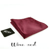 Fashion Men Polyester Striped Pocket Square Hankerchief Hanky Plain Solid Color Wedding Party accessories