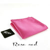 Fashion Men Polyester Striped Pocket Square Hankerchief Hanky Plain Solid Color Wedding Party accessories