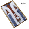 4 buckle Mens Suspenders Men Braces Supports Suspenders Elastic Adjustable Pants Suspenders Mens Clothing