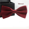 Bow Ties For Men Bowtie Tuxedo Classic Solid Color Wedding Party Red Black White Green