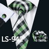 Classic Men`s Tie 20 Styles Novelty Jacquard Woven 100% Silk Tie Hanky Cufflinks Set For Wedding Business Party