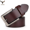 COWATHER mens cow genuine leather luxury strap male belts for men 3 colors