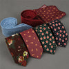 100% cotton skinny 6 cm floral necktie high fashion plaid ties for men slim cotton cravat neckties