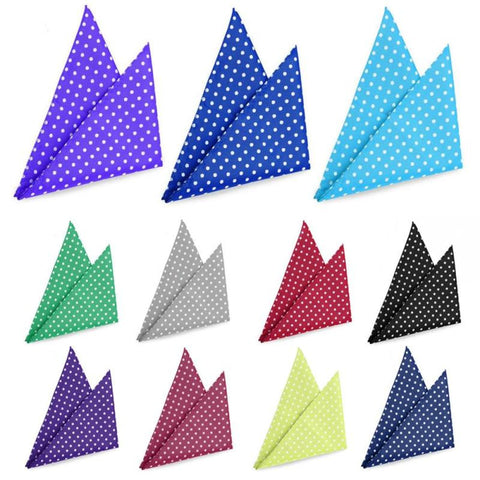 Men Dot Solid Satin Square suit Pocket Handkerchiefs Business Vintage Wedding Classic Hankies Towel For Clothes Accessories B2