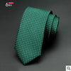 Mens Ties Dot Striped Neckties Slim Tie Classic Business Casual Green Tie For Men