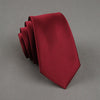 Polyester Skinny Necktie Ties For Men Wedding Suit Slim Necktie Classic Solid Color Tie Casual Candy Color 6cm Tie
