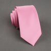 Polyester Skinny Necktie Ties For Men Wedding Suit Slim Necktie Classic Solid Color Tie Casual Candy Color 6cm Tie