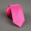 Polyester Skinny Necktie Ties For Men Wedding Suit Slim Necktie Classic Solid Color Tie Casual Candy Color 6cm Tie