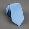 Polyester Skinny Necktie Ties For Men Wedding Suit Slim Necktie Classic Solid Color Tie Casual Candy Color 6cm Tie