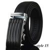 COWATHER Men cow genuine leather belts for men two colors high quality Automatic Extra large