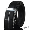 COWATHER Men cow genuine leather belts for men two colors high quality Automatic Extra large