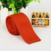 5.5 cm knit tie skinny knitted necktie narrow slim gravatas mens wool ties knitting tape yarn designers