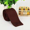 5.5 cm knit tie skinny knitted necktie narrow slim gravatas mens wool ties knitting tape yarn designers