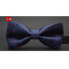 tuxedo bow tie men red and black tartan groom groomsmen wedding party colorful striped butterfly