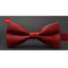 tuxedo bow tie men red and black tartan groom groomsmen wedding party colorful striped butterfly