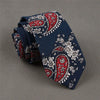 100% cotton skinny 6 cm floral necktie high fashion plaid ties for men slim cotton cravat neckties