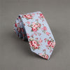 100% cotton skinny 6 cm floral necktie high fashion plaid ties for men slim cotton cravat neckties