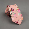 100% cotton skinny 6 cm floral necktie high fashion plaid ties for men slim cotton cravat neckties