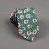 100% cotton skinny 6 cm floral necktie high fashion plaid ties for men slim cotton cravat neckties