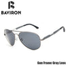 BAVIRON Teardrop Driving sunglasses Men Aluminum Polarized Sunglasses Classic Aviators Glasses Male Top Eyewear UV400 Gafas 8026