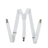 Braces Men Suspenders Jeans Pants Trouser with Clip-on Braces Elastic Suspenders Black White Clothing Accessories
