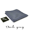 Fashion Men Polyester Striped Pocket Square Hankerchief Hanky Plain Solid Color Wedding Party accessories