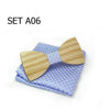 Christmas gift Wedding Wooden Bow Ties With Hanky Set Ties For Men DIY Design Mens Pocket Square Wood tie Gravata bowties