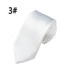 Hot Sale Men Ties Fashion Style Slim Gentlman Neck Skinny Tie Simplicity Design Wedding Party Formal Solid Silk Gravata