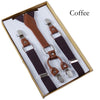 4 buckle Mens Suspenders Men Braces Supports Suspenders  Elastic Adjustable Pants Suspenders Mens Clothing